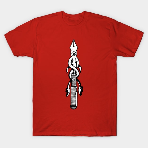 Squid Pen T-Shirt by nickfolz